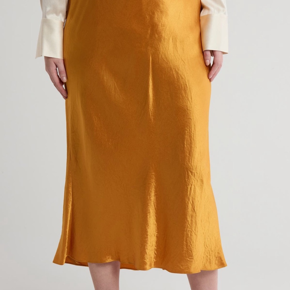 Vince Gold Midi Skirt